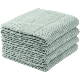 SCHIESSER Turin Handtuchset 50 x 100 cm grün 4-tlg.