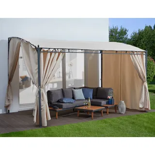 Konifera Burano 4 x 2,5 m inkl. Seitenteile Beige/Grau
