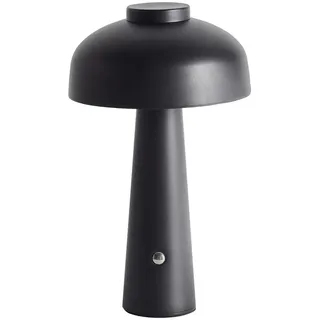 Beliani Led-Tischleuchte Schwarz/Weiß Agusan , Schwarz, Weiß , Metall , LED integrated , 14x25x14 cm , Lampen & Leuchten, LED Beleuchtung, LED-Tischlampen