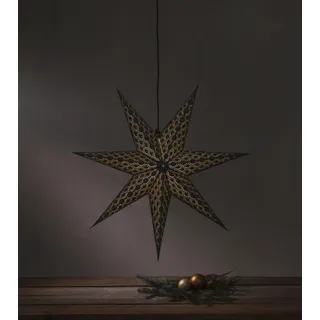 Schwarzer Papier-Weihnachtsstern Brodie - 60 cm - Schwarz