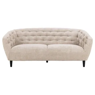 Actona Couch Chenille 3-Sitzer Beige