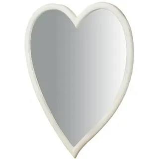 Biscottini - Wandspiegel für Schlafzimmer - L 59 x T 4 x H 80 cm - Spiegel mit Rahmen - Antikweiß Finish - Vintage-Spiegel - Made in Italy