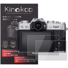 X-T20 Displayschutzfolie, kinokoo 0,25 mm 9H Härte gehärtetes Glas Film kompatibel für Fuji X-T30/X-T20/X-T10/X-E3/X-A2/X30/XF10 Digitalkamera Blasenfrei/Kratzfest(2er Pack)