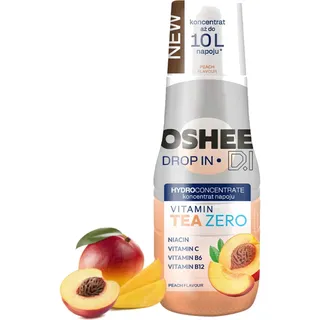OSHEE Drop Eistee Pfirsich Zero Sirup 500ml, 1 Stück