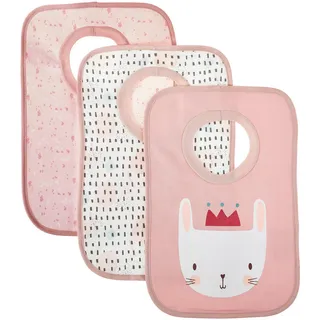 My Baby Lou Lätzchen , Rosa , Textil , 3-teilig , Animalprint , 25x38 cm , AZO-frei , Schlafen, Babytextil-Kollektionen