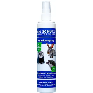 Bio Schutz Parasitenspray für Reptilien Nager, Frettchen und Igel Sprühflasche 150 ml