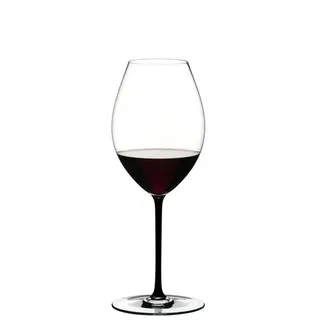Riedel Fatto A Mano Rotweinglas Syrah Schwarz - Schwarz