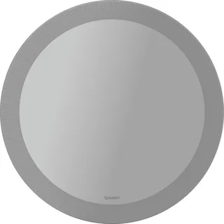 Duravit Happy D.2 Plus Spiegel rund mit integrierter Beleuchtung, Sensor-Version, 700x700x47mm, Weiß Matt, HP7480S00000000, Ausführung: Lichtfelddekor: radial
