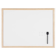 Bild Budget Whiteboard mit Holzrahmen, magnetisch, 5 Größen wählbar, 60 x 45 cm