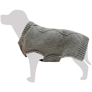Arquivet Geflochtene Strickweste grau M / 30 cm 130 g