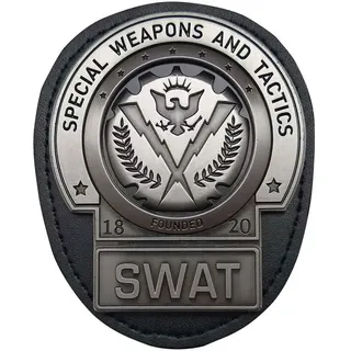 Fanattik Limitierte Auflage Der Dunkle Ritter Batman Replik 1/1 Gotham City Swat-abzeichen Figur - Multicolor