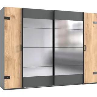 WIMEX Schwebetürenschrank Stockholm 270 x 210 x 65 cm Beige/Grau