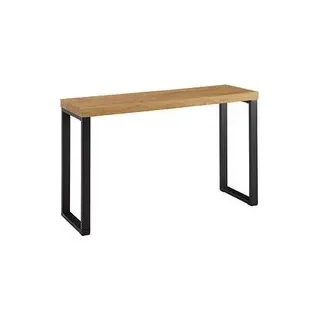 WOHNLING Konsolentisch rechteckig MDF-Platte eiche 120,0 x 39,0 x 76,0 cm, 1 St.