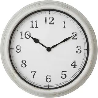 TFA Analoge XL-Wanduhr 60,3067,02 Weiß