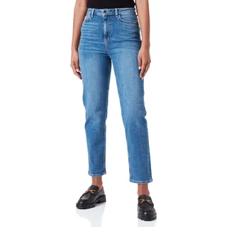 Vero Moda Women's VMWILMA HR MOM Jeans BA3261 VMA Hose, Medium Blue Denim, 28W / 32L
