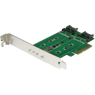 Startech PEXM2SAT32N1 M.2-SSD-Adapterkarte silber