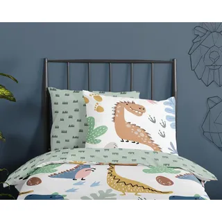 Muller Textiles Bettwäsche Dino 135 x 200 cm Renforce Bunt