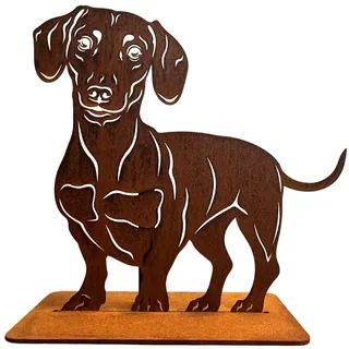 Terma Stahldesign Rost Dackel Kurzhaar 45 cm Hund Lebensgroß Handmade Deutschland Tolle Gartendeko Aus Metall Figur Rostfigur Gartenfigur Hundegrab Deko