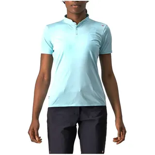 Castelli Tech 2 Kurzarm-poloshirt - Light Acqua - S