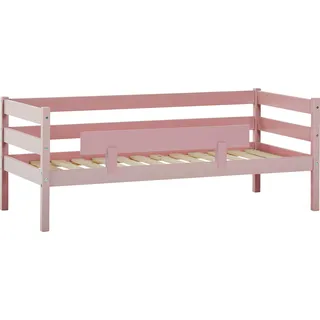 Hoppekids Einzelbett »ECO Comfort Kinderbett, Kiefer Massivholz, Jugendbett inkl. Rollrost«, 70x160 cm, wahlweise in verschieden Farben/ Matratze/ Absturzsicherung, rosa