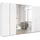 Schwebetürenschrank KRONACH 311 x 210 x 59 cm Weiß