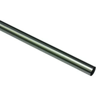 GARDINIA Vorhangstange Memphis 1-läufig Ø 16 mm 120 cm Silber