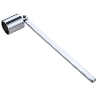 Ninoclar Kerzenlöscher, Edelstahl-Kerzenlöscher-Dochtlöscher-Zubehör mit langem Griff, Kerzenlöscher für die meisten Kerzen, Schwarz (Silber)