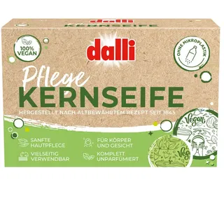 dalli Pflege Kernseife Vegan für Körper und Gesicht 1 Stück 125g