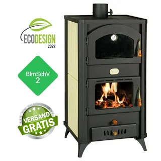 Wasserführender Kaminofen mit Backfach Prity FG W18R BImSchVII 23kw