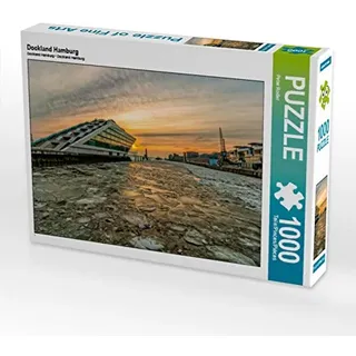 CALVENDO Puzzle Dockland Hamburg 1000 Teile Puzzle quer | 1000 Teile Lege-Größe 64 x 48 cm Foto-Puzzle für glückliche Stunden