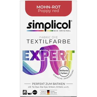simplicol Textilfarbe expert Mohn-Rot