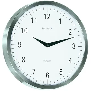 Hermle Bahnhofsuhr 30466-002100 Quarz, Silber