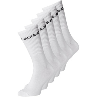 JACK & JONES Unisex Socken, 5er Pack JACBASIC LOGO Tennissock 5 PACK JNR