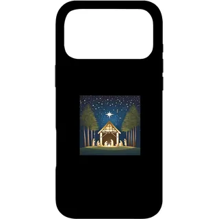 Hülle für iPhone 17 Pro Max Schönes T-Shirt mit Heiliger Krippe Jesus in Einer Krippe