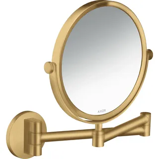 hansgrohe AXOR UNIVERSAL Circular Rasierspiegel, schwenkbar, neigbar, 42849250, Farbe: Brushed Gold Optic