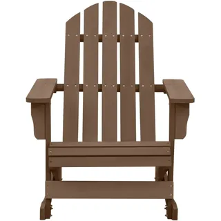 vidaXL Garten-Schaukelstuhl Holz Braun - Braun