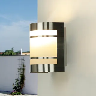 Wandlampe Edelstahl IP44 Modern praktisch E27 lampe Außen Haus Haustür Terrasse