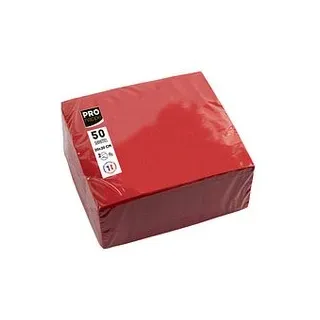 PROnappe Servietten rot 2-lagig 20,0 x 20,0 cm, 50 St.
