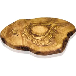Brett aus Olivenholz, Olivenholzbrett Schneidebrett, Holzbrett, Frühstücksbrett, Steakbrett (30 x 16 cm)