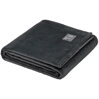 S. Oliver Wohndecke , Anthrazit , Textil , Uni , 150x200 cm , Oeko-Tex® Standard 100 , pflegeleicht , Heimtextilien, Wohntextilien, Decken, Kuscheldecken