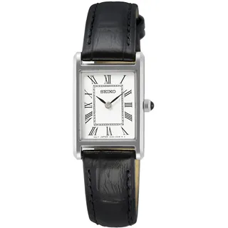 Seiko Damen-Uhr Quarz Edelstahl mit Lederband SWR053P1