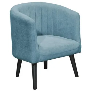 Livetastic Cocktailsessel, Blau, 61x82x58 cm, Wohnzimmer, Sessel, Polstersessel