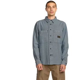 Volcom Levelstone Langarmhemd - Blue Wash - L