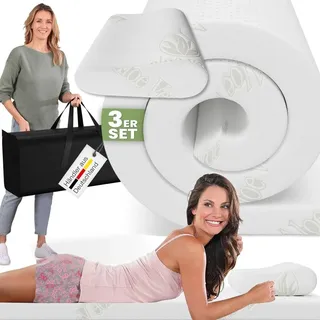 eloneo Visko Topper 70 x 200 cm weiß