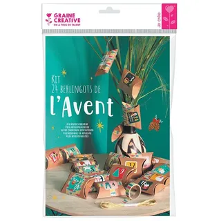 Graine Creative Adventskalender Bastelset - Weihnachts-Countdown Spielzeug - Bunt
