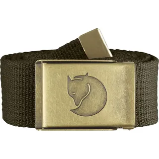 Fjällräven Herren Gürtel Canvas Brass Belt G rtel, Dark Olive, Einheitsgröße EU