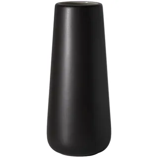 VS-MAT-B-11 Blumenvase aus Keramik, 27,9 cm, matt, Schwarz