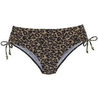 VIVANCE Bikini-Hose Damen schwarz nougat bedruckt Gr.38