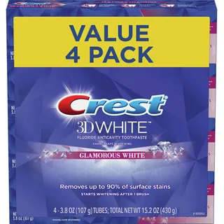 Crest 3D White Luxe, Glamorous White, Vibrant Mint Toothpaste 4.1Oz (Pack Of 4) By , 116 G (4Er Pack)