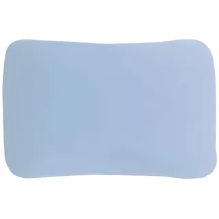 Edda Lux® Bezug passend für Tempur Arch und Tempur Symphony Kissen 63x43 cm | Jersey Kissenbezug für Kopfkissen in S (63x43x11 cm) und M (63x43x12,5 cm), aus Baumwolle mit Reißverschluss, in Hellblau